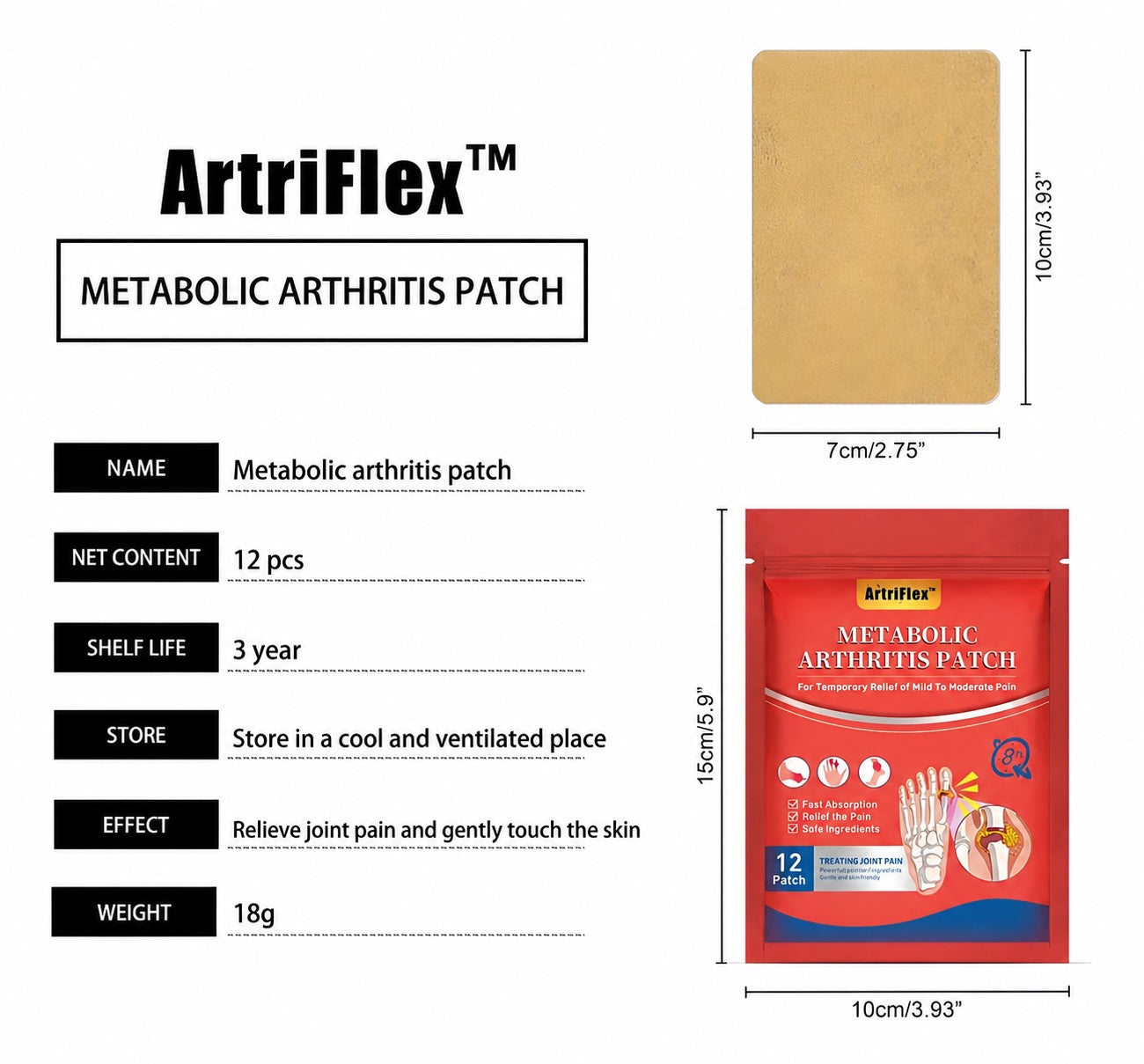 ArtriFlex™ Patch — Pack Familiar (60 parches)