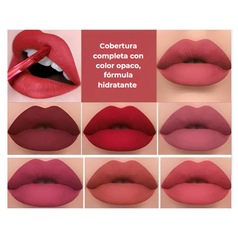 Glamatte™ - SET DE LABIALES MATTE X6 ALNECE
