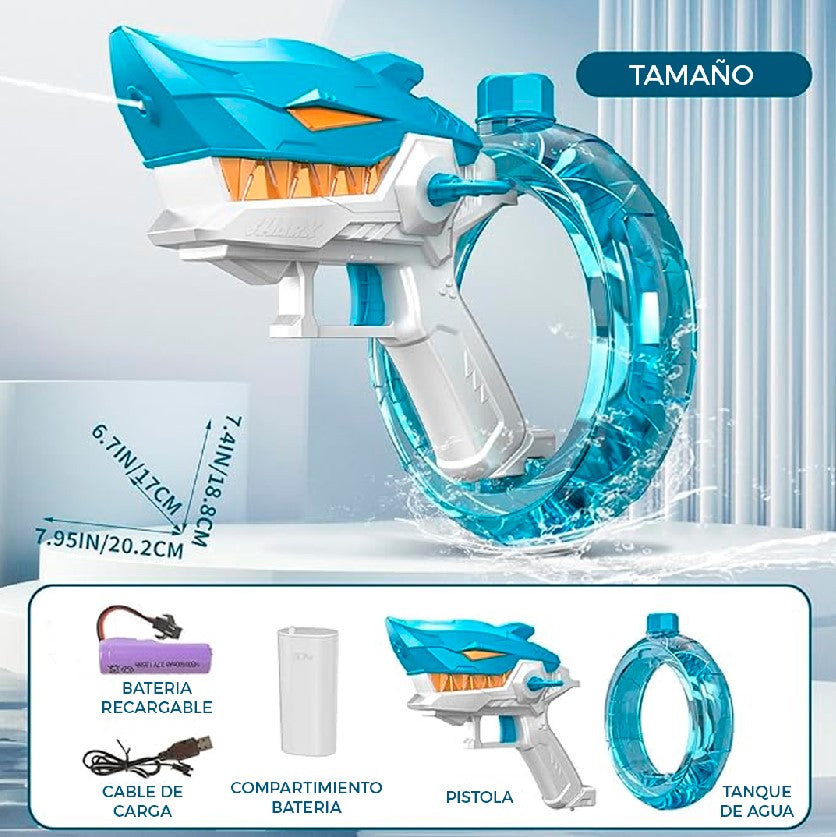 SharkBlaster™ - PISTOLA DE AGUA ELÉCTRICA DISEÑO TIBURÓN