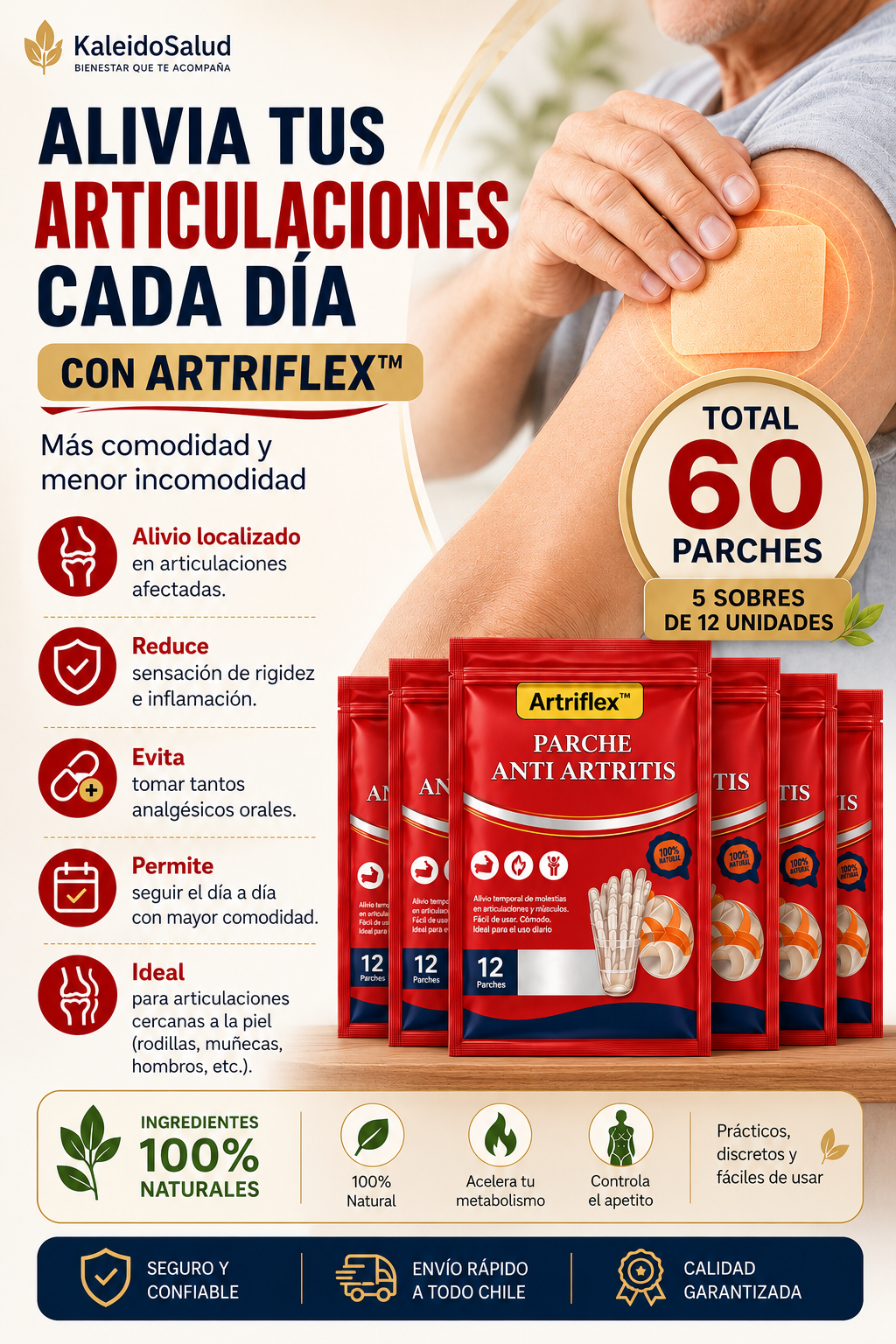 ArtriFlex™ Patch — Pack Familiar (60 parches)