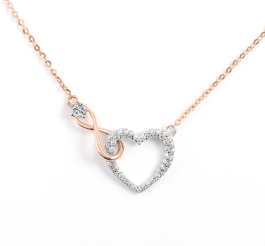 Lovemark™ - COLLAR CON DISEÑO CORAZÓN INFINITO